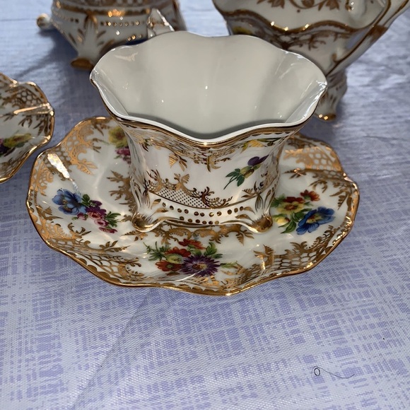 Authentic Limoges France Peint A La Main Tea Set! - Picture 3 of 16